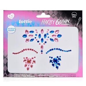 Lottie London x Harley Quinn Face & Body Gems in Pouts & Pigtails, Easy-to-use